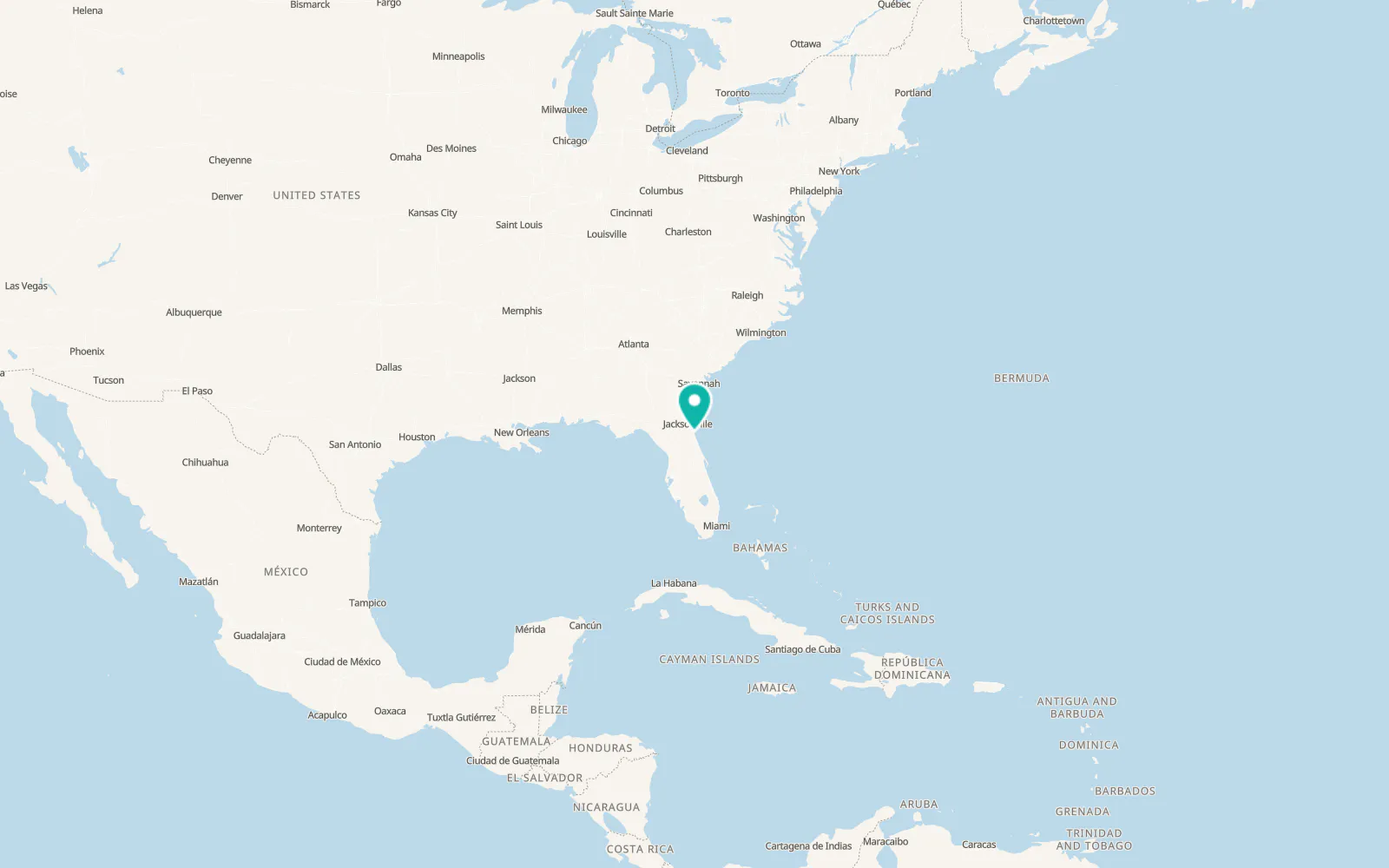 Map of Saint Augustine