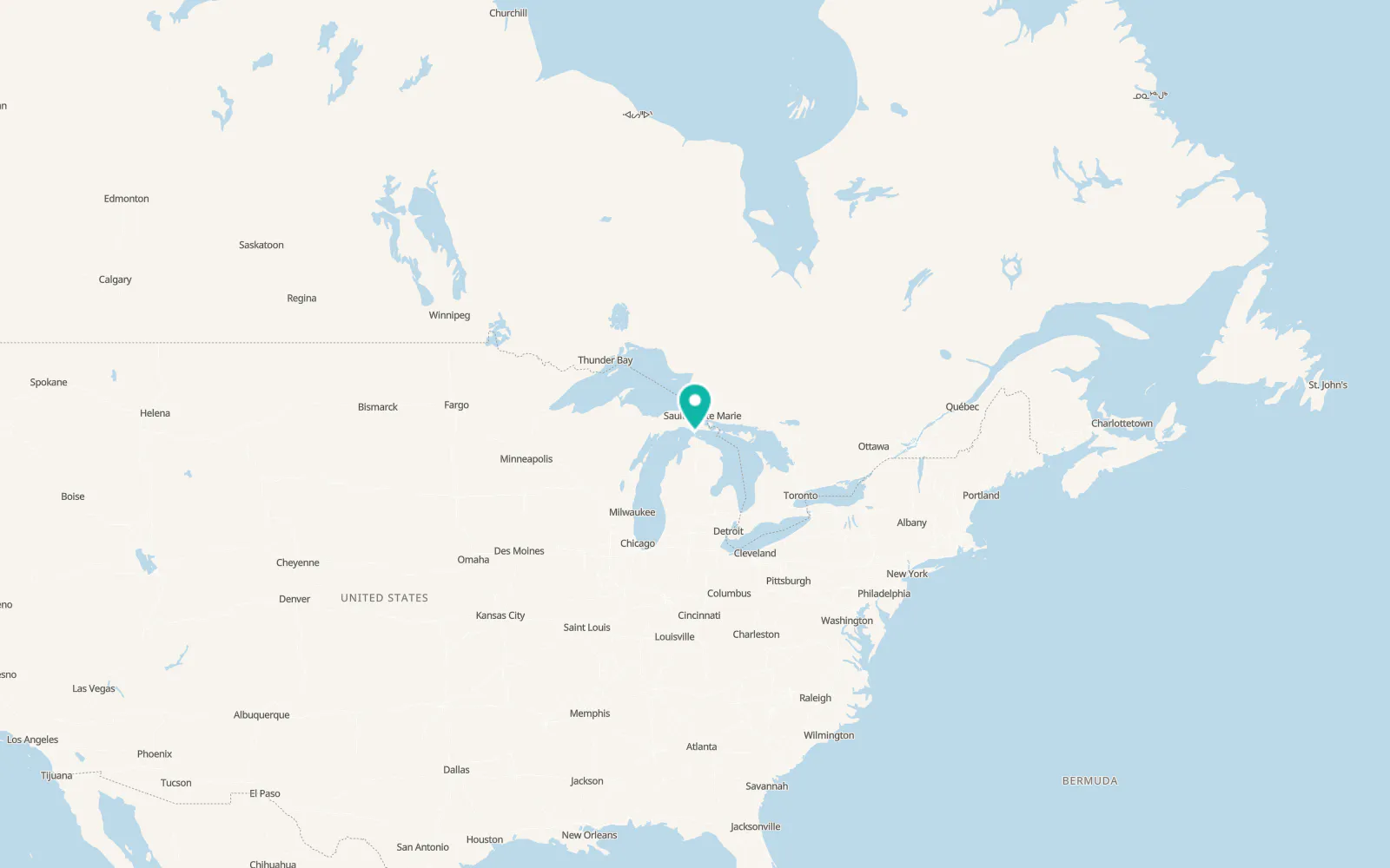 Map of Saint Ignace