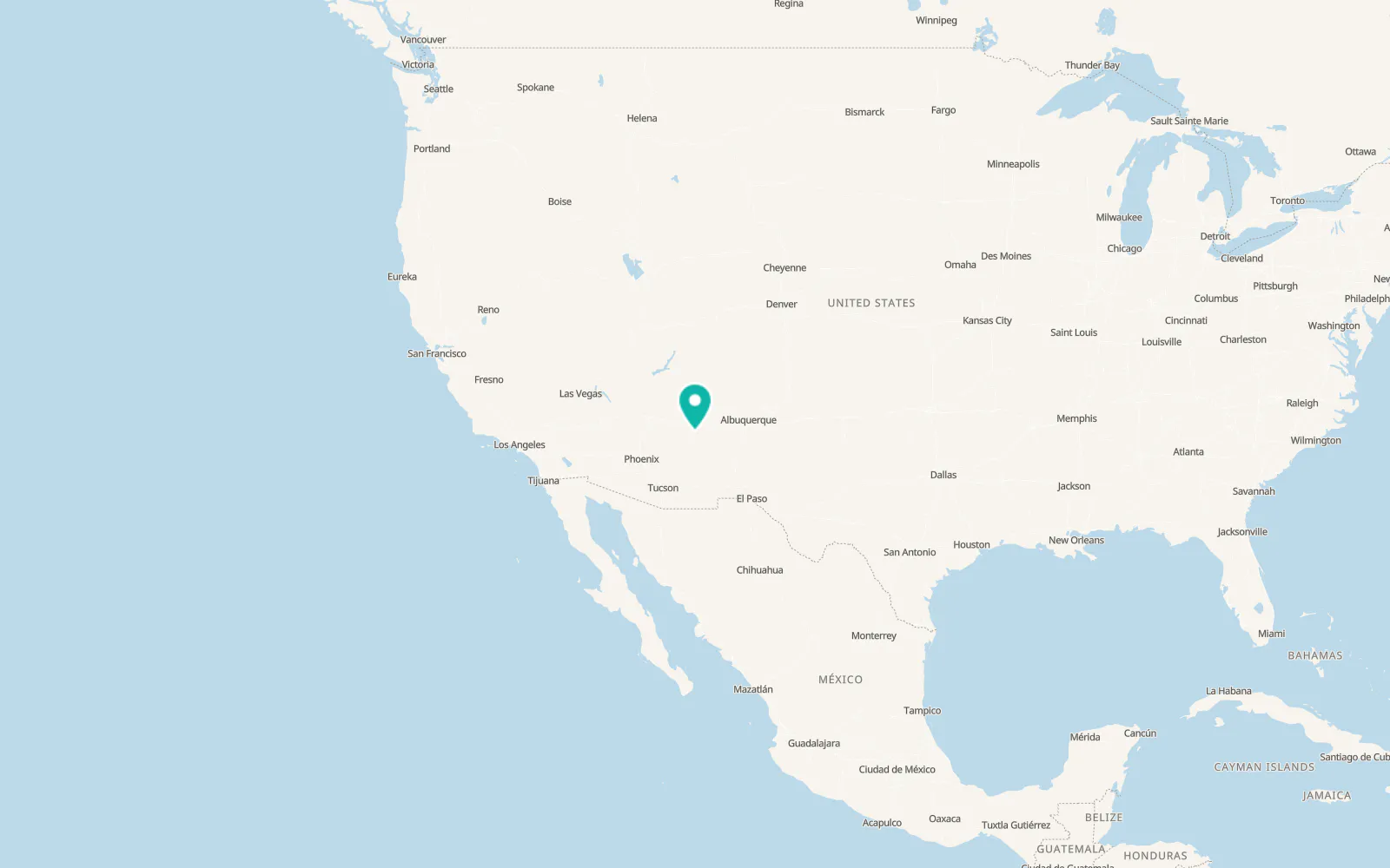 Map of Saint Johns