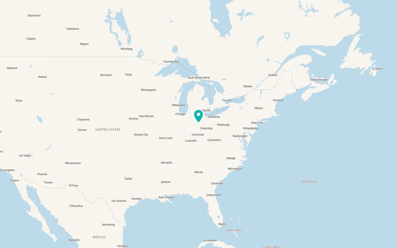 Map of Saint Marys