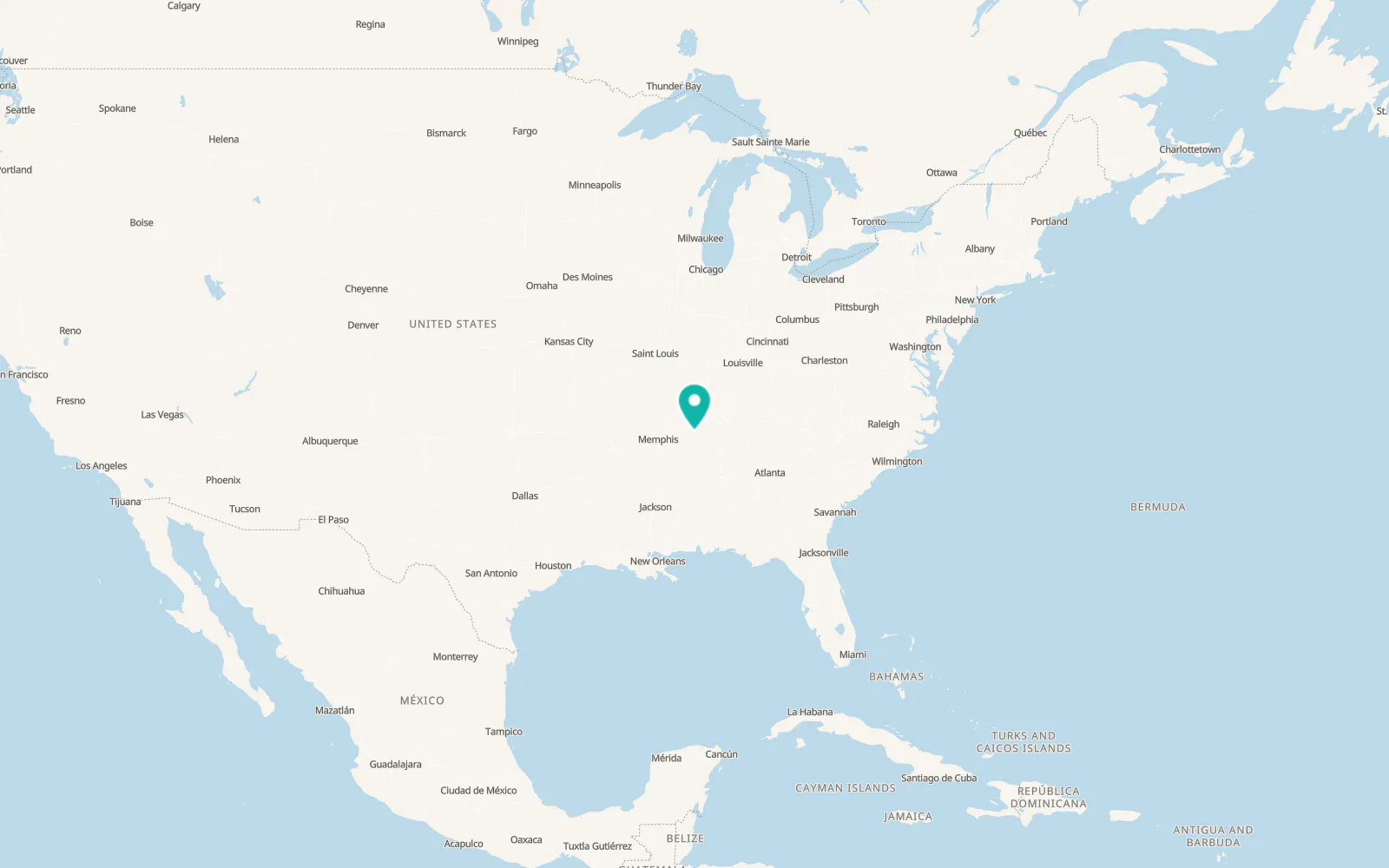 Map of Saltillo