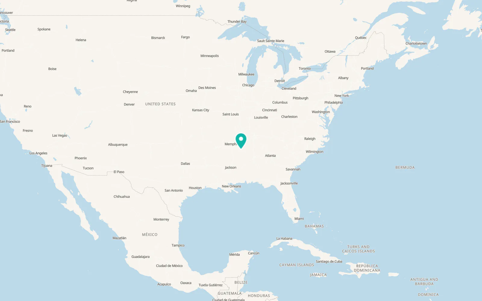 Map of Saltillo