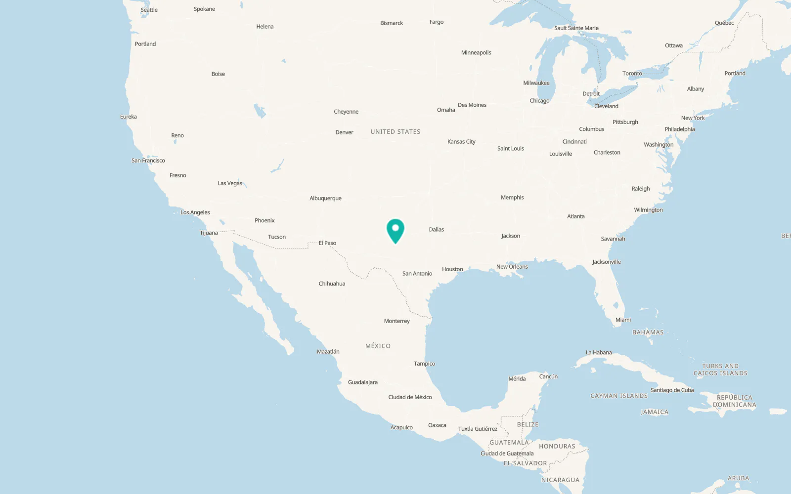 Map of San Angelo