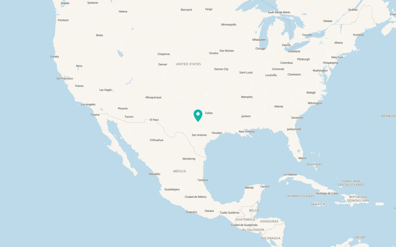 Map of San Saba