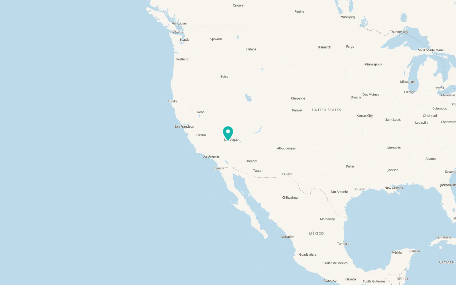 Map of Sandy Valley