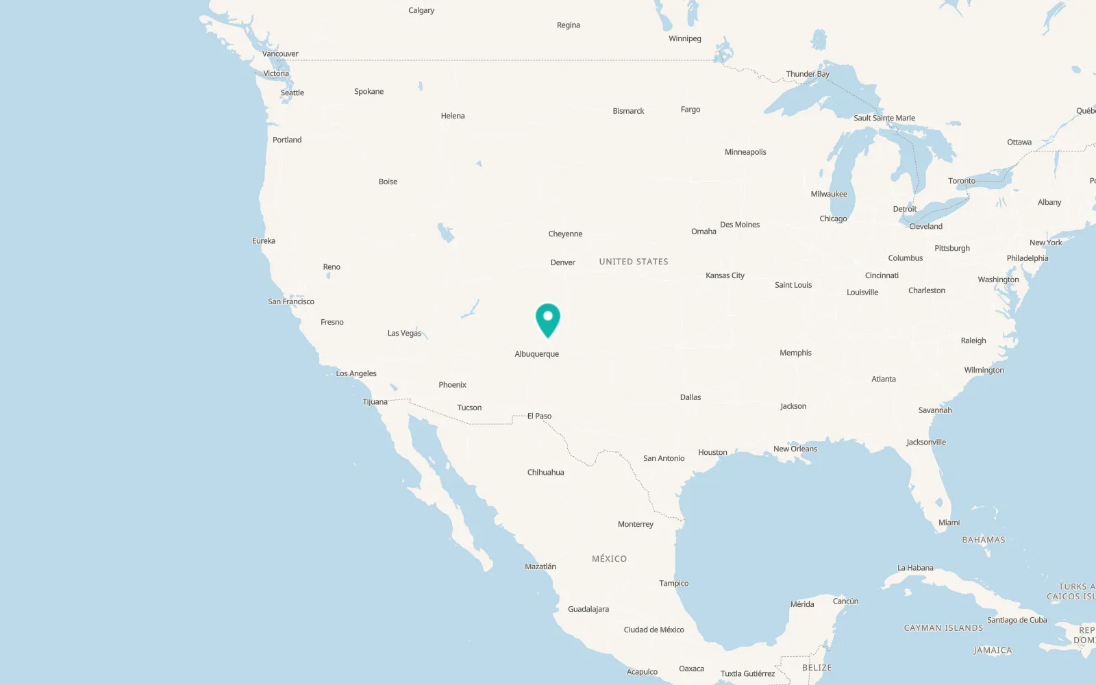 Map of Santa Fe