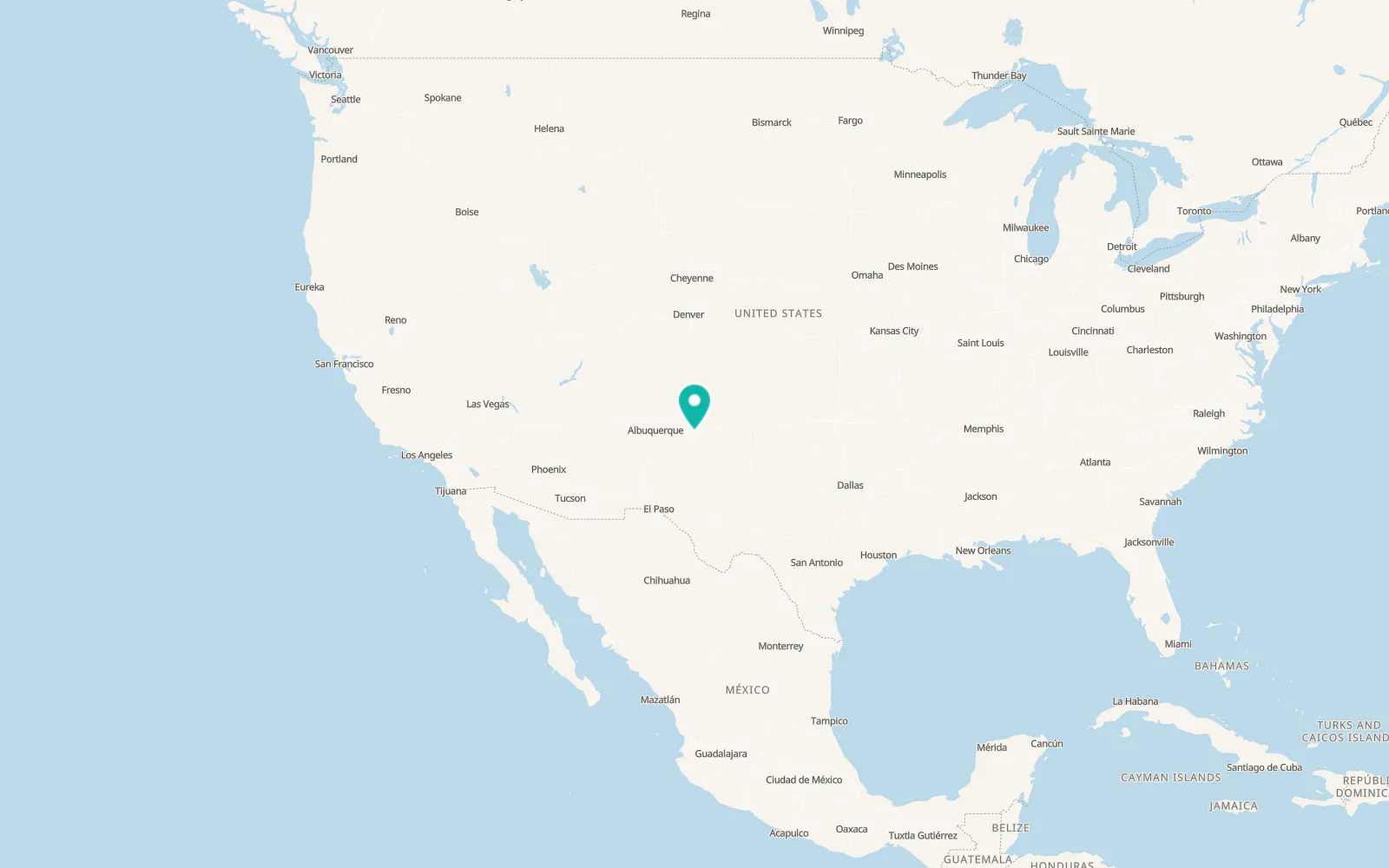 Map of Santa Rosa