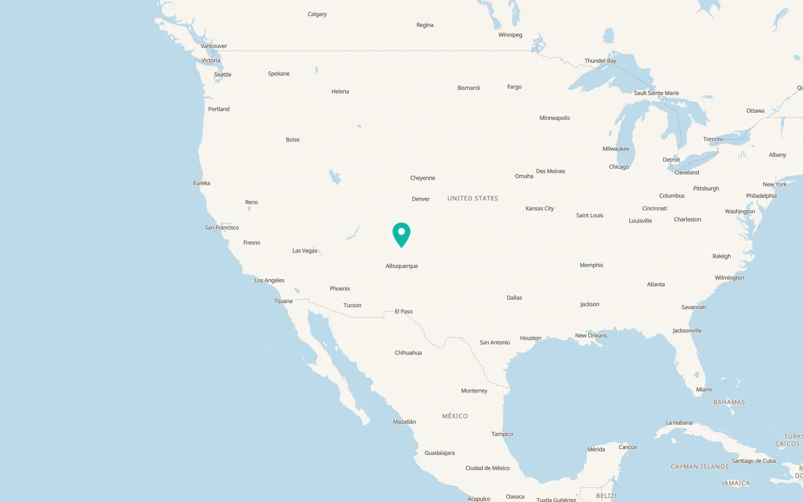Map of Santa Teresa
