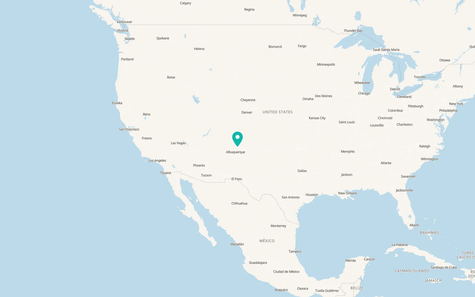 Map of Santo Domingo Pueblo