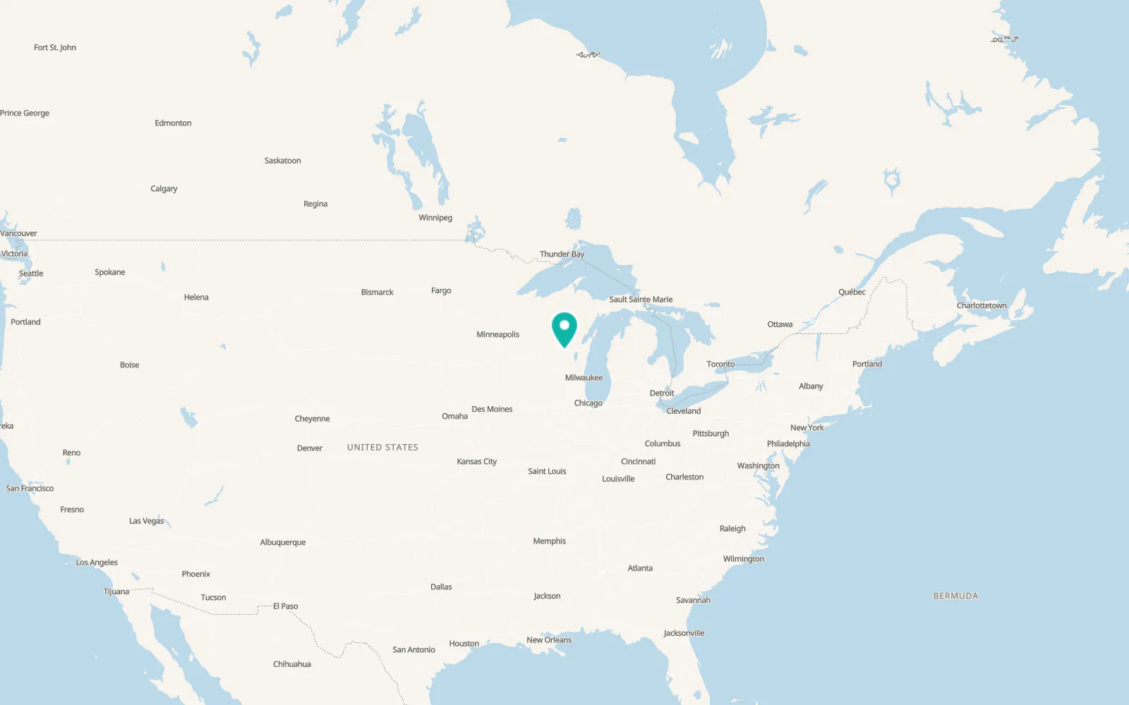 Map of Saxeville