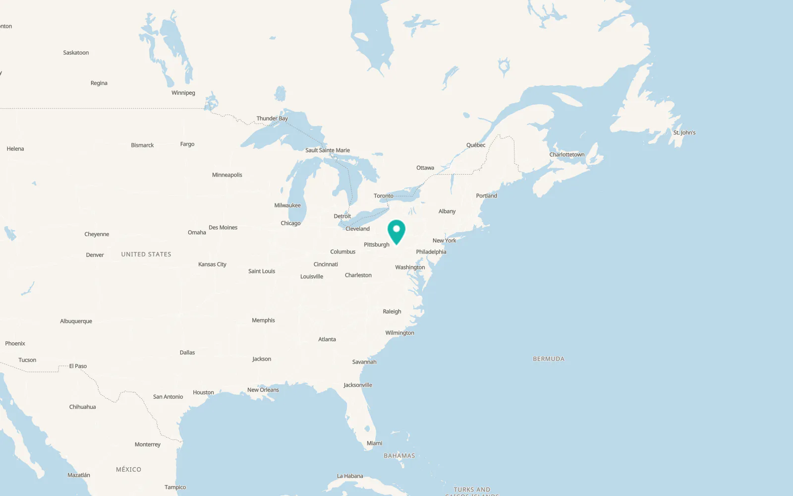 Map of Saxton