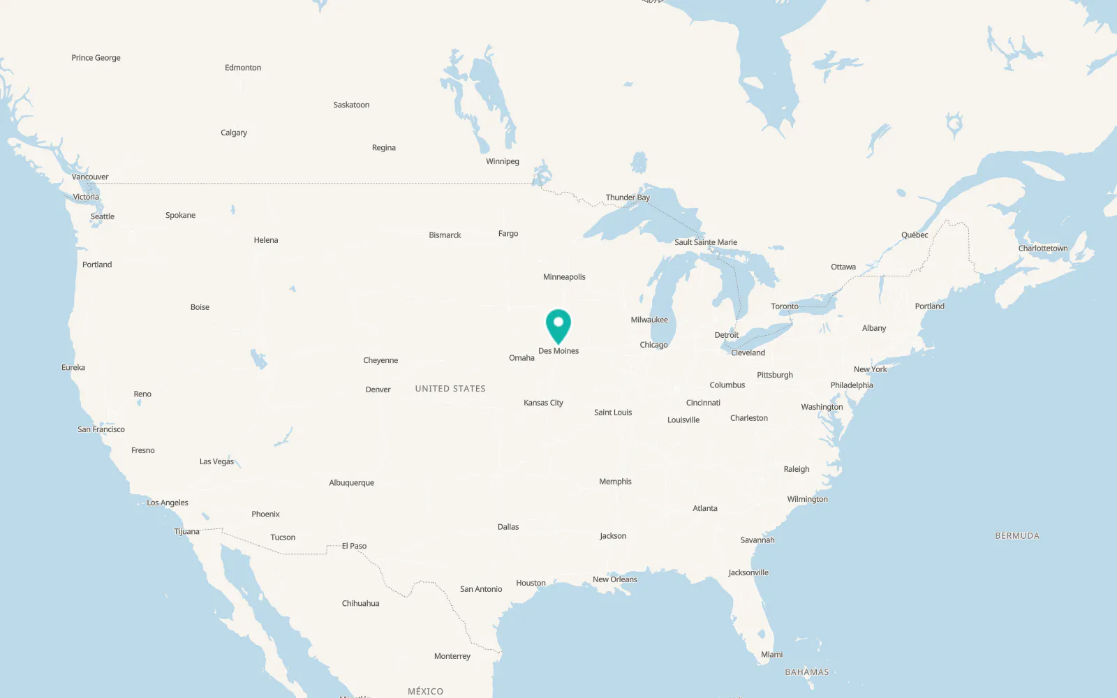 Map of Saylorville