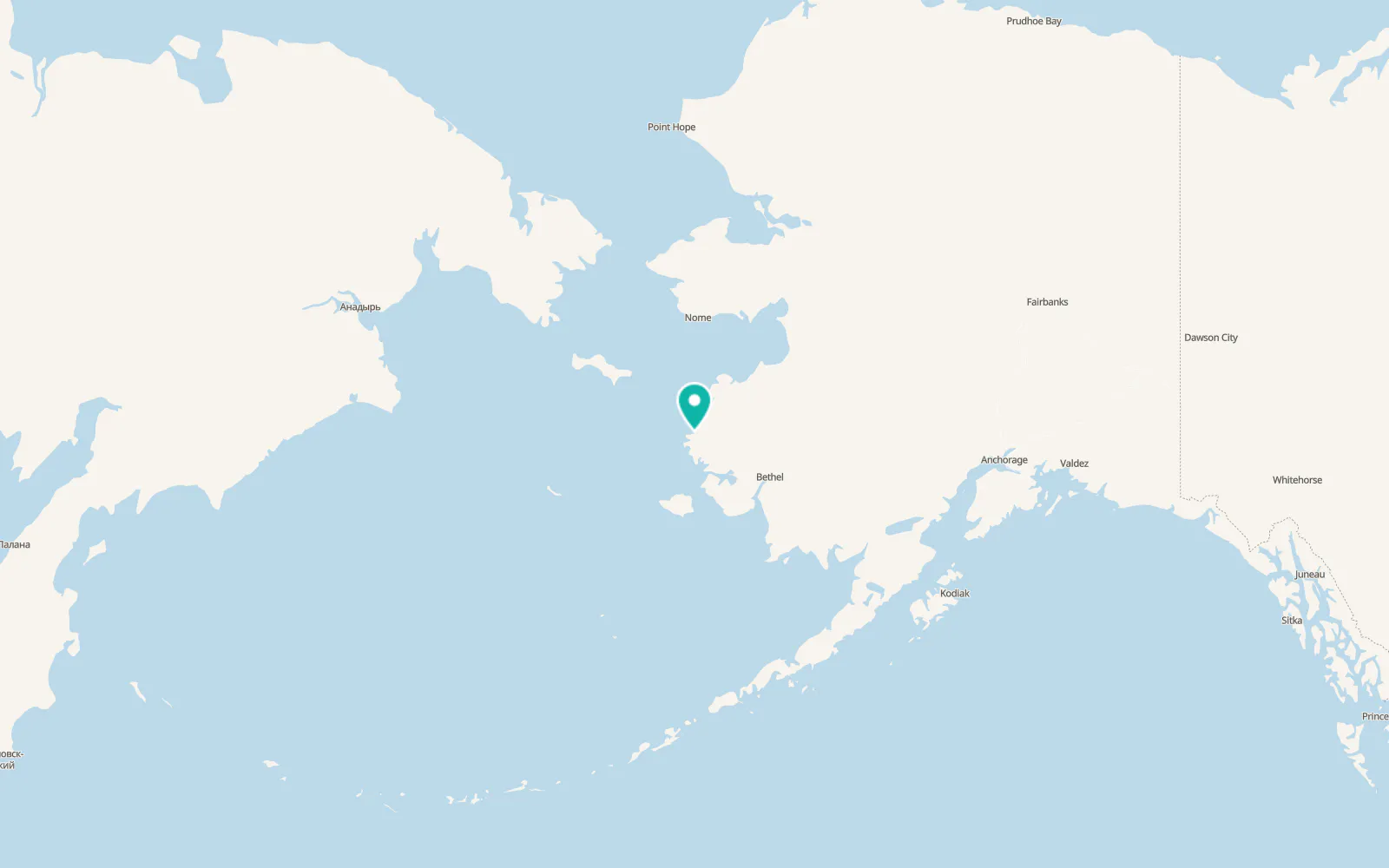 Map of Scammon Bay