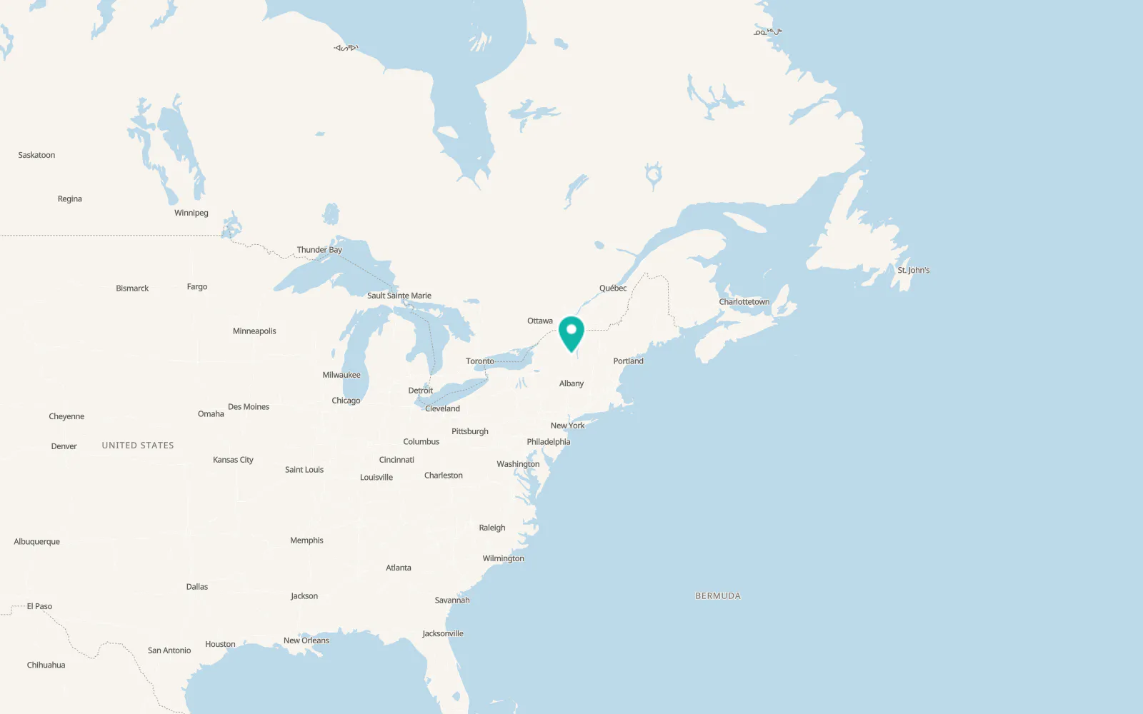 Map of Schroon Lake