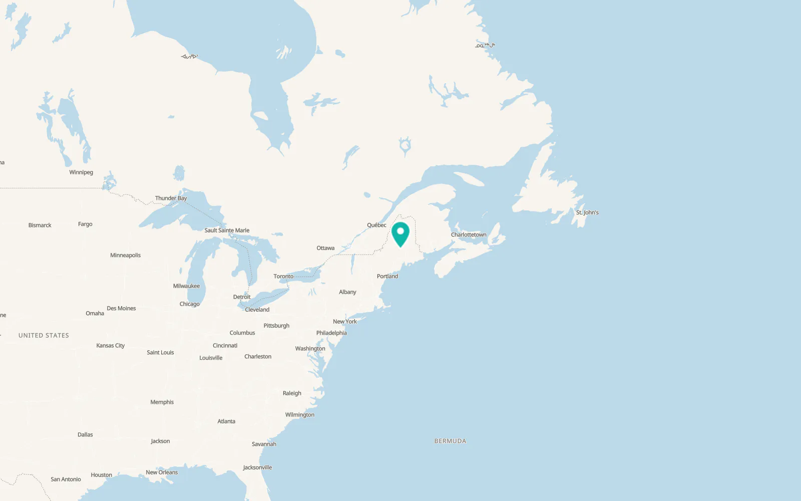Map of Sebec