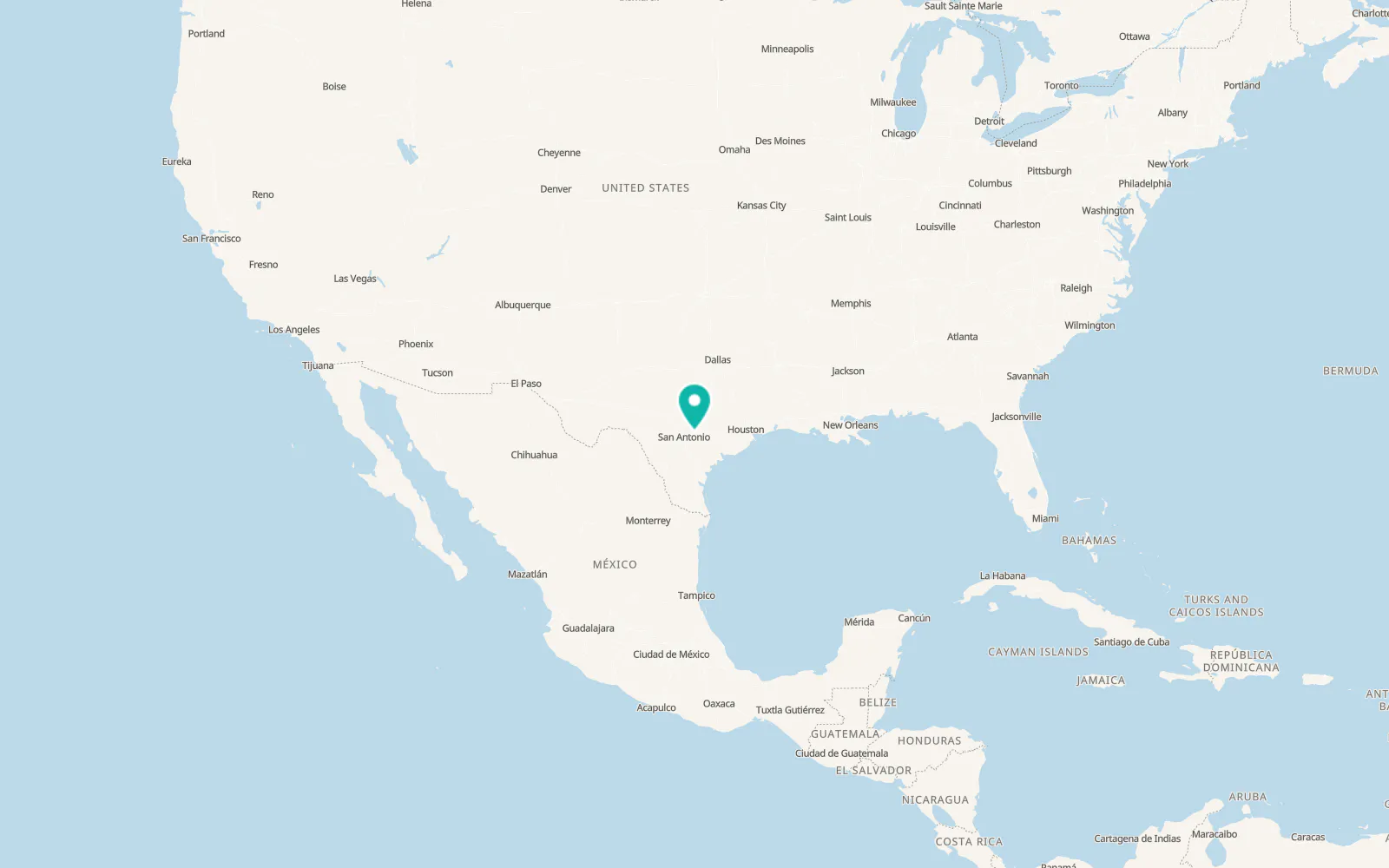 Map of Seguin