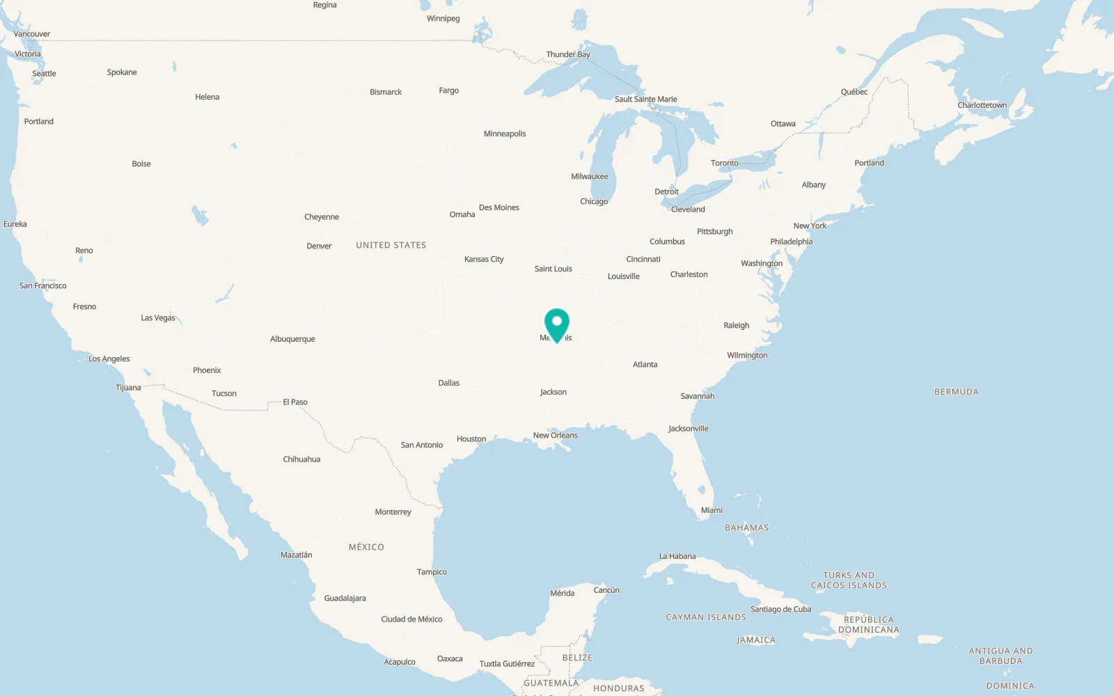 Map of Senatobia