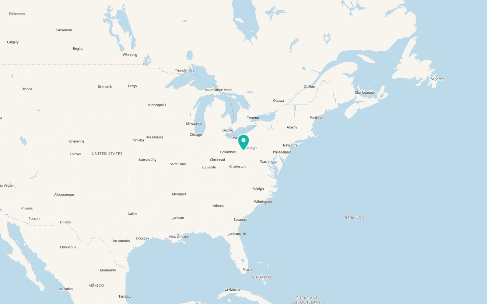 Map of Shadyside