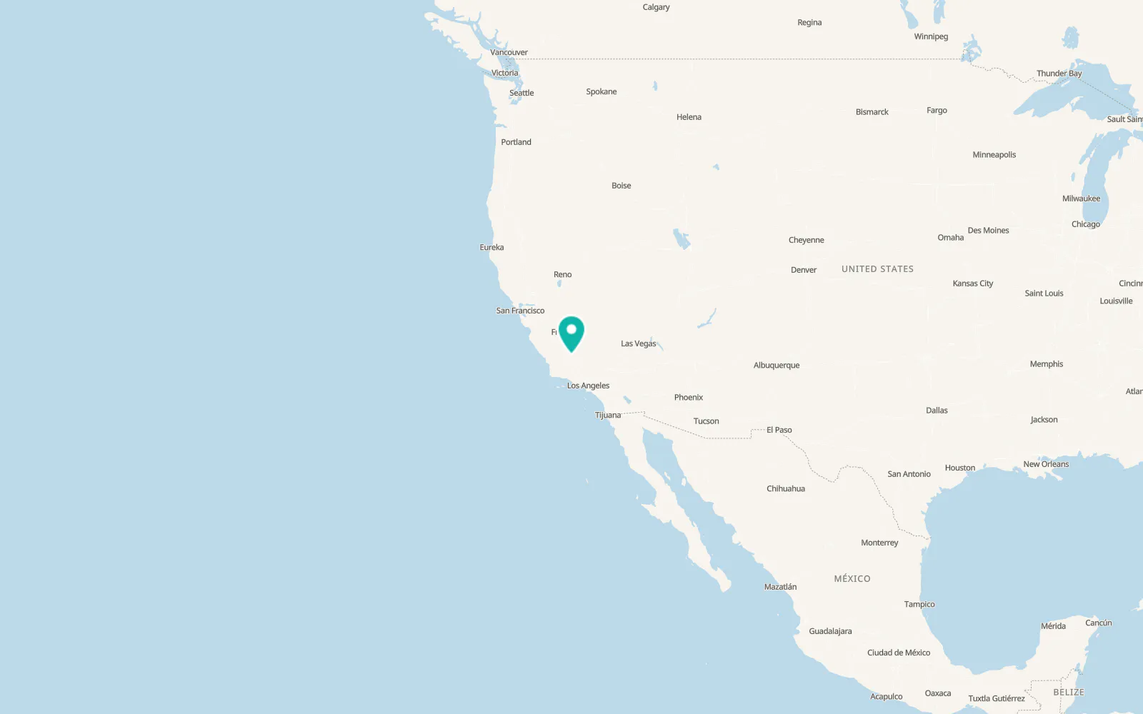 Map of Shafter