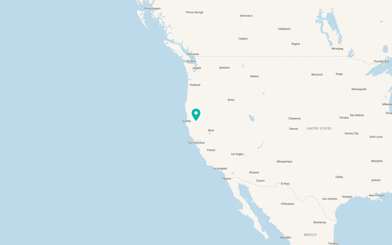 Map of Shasta