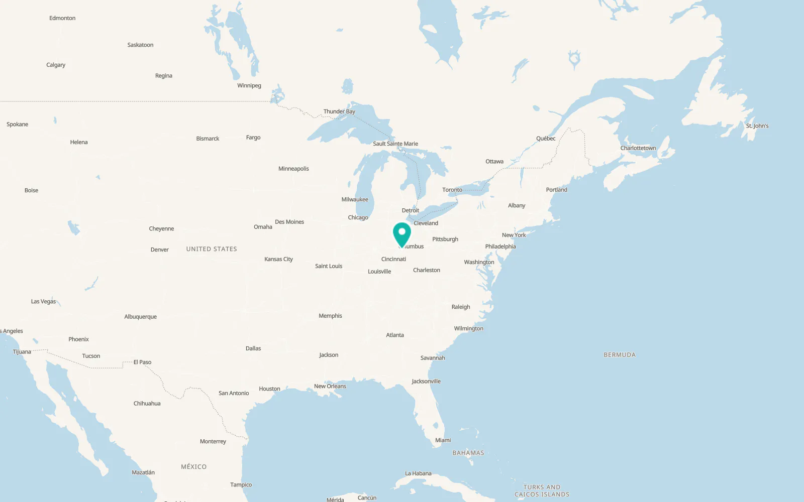 Map of Shawnee Hills
