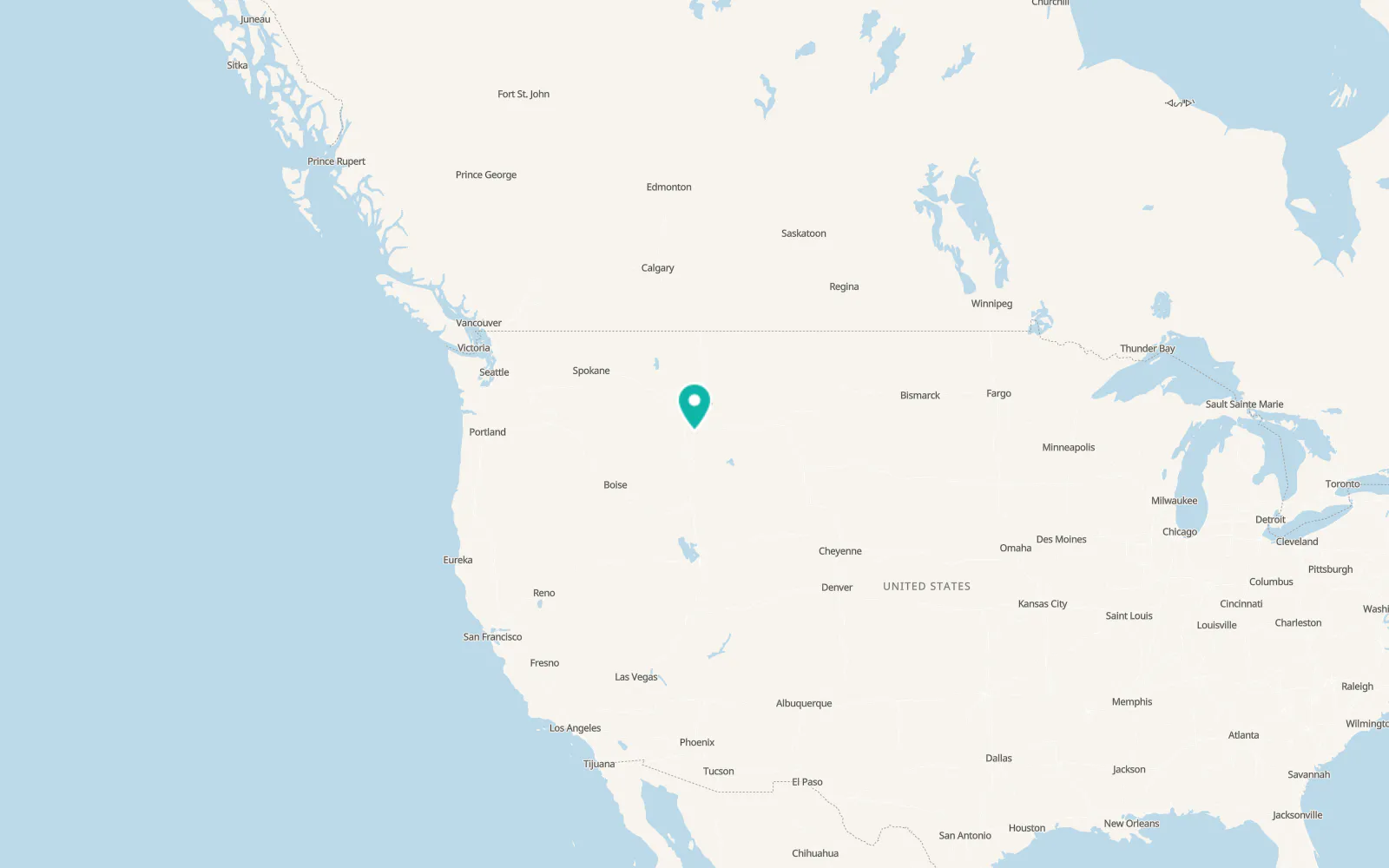 Map of Sheridan