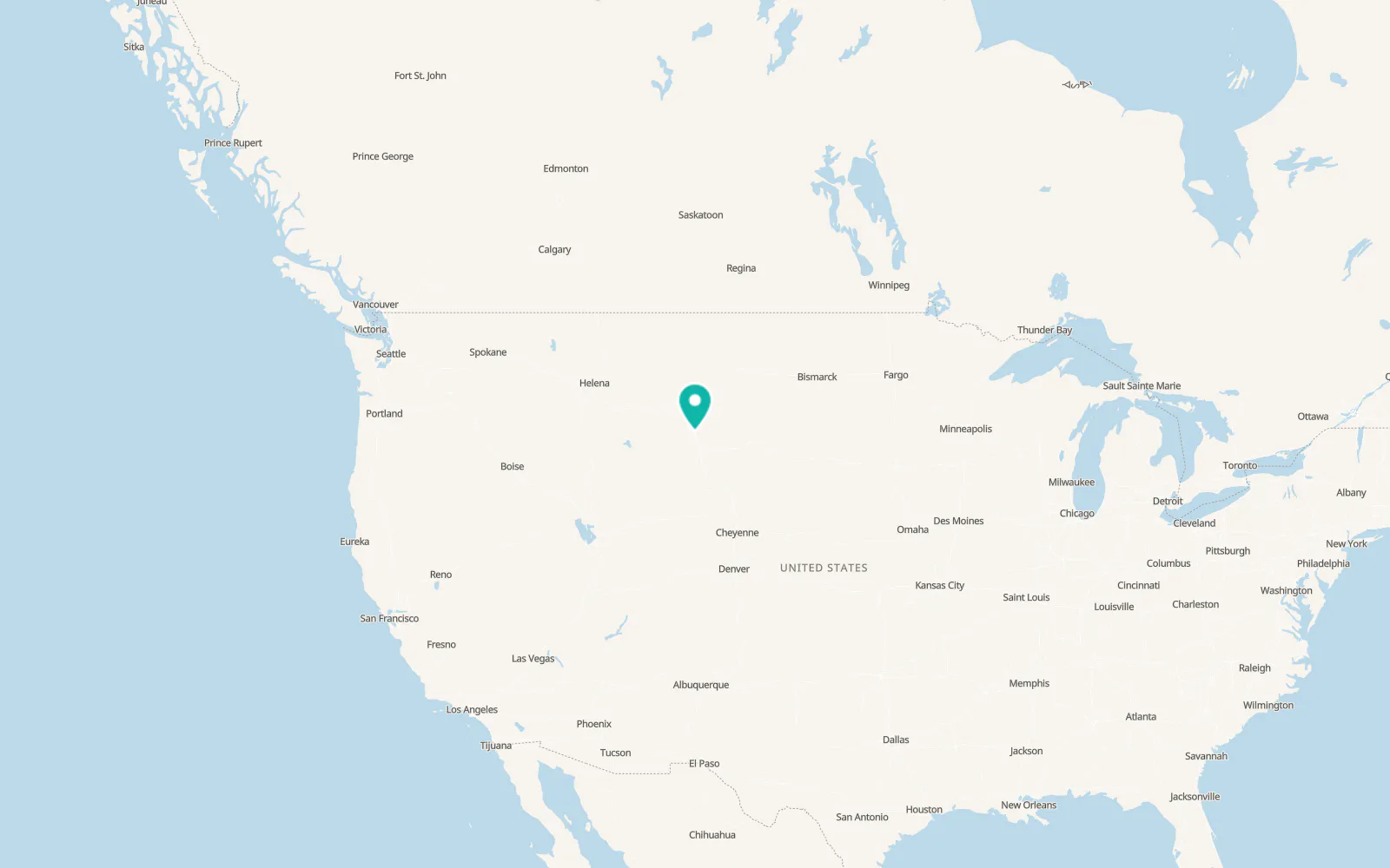 Map of Sheridan