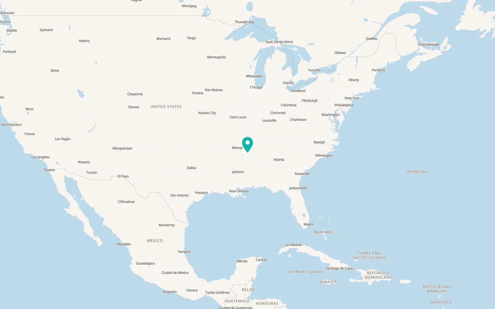 Map of Sherman