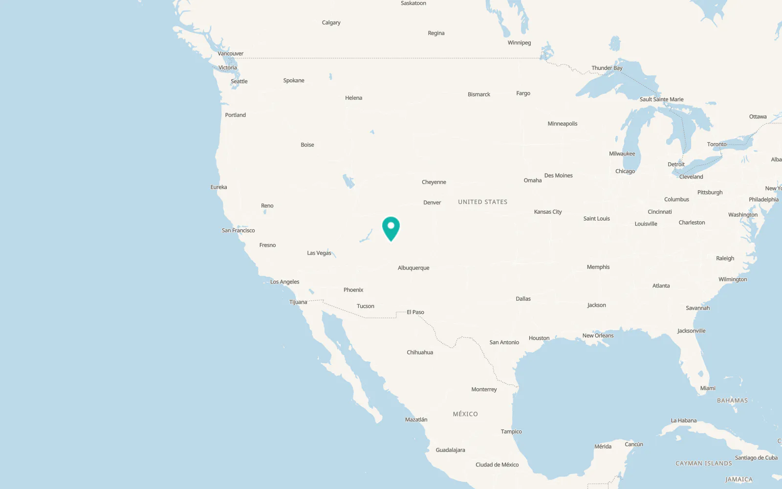 Map of Shiprock