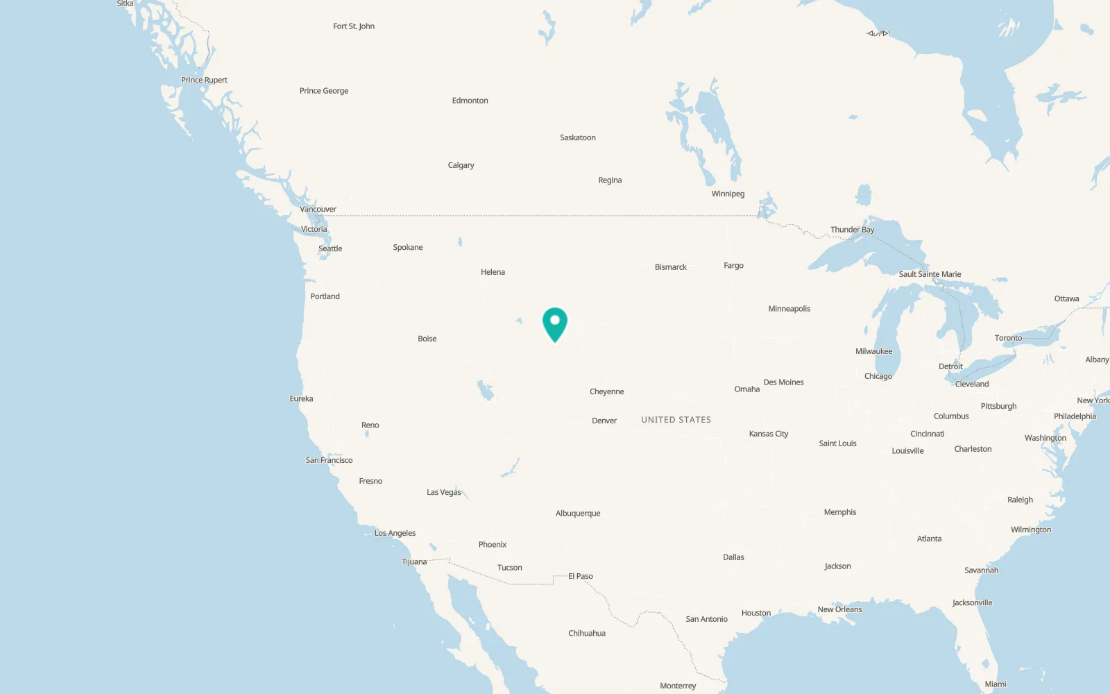 Map of Shoshoni