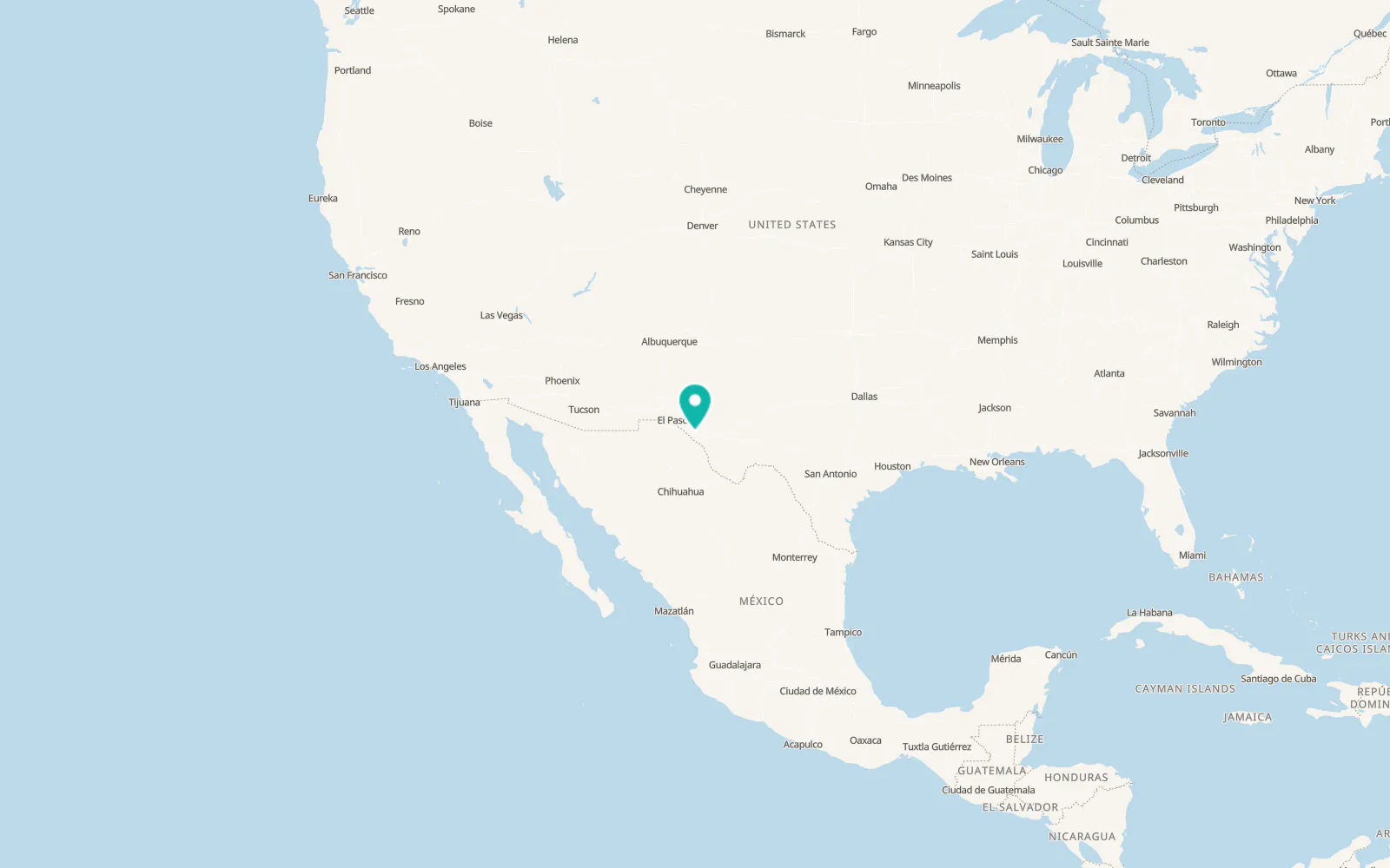 Map of Sierra Blanca