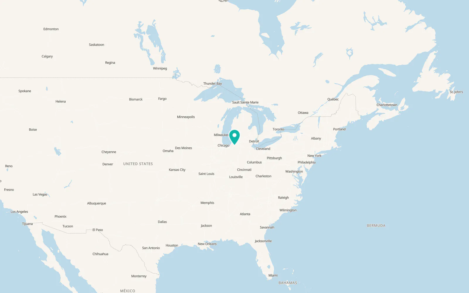 Map of Simonton Lake