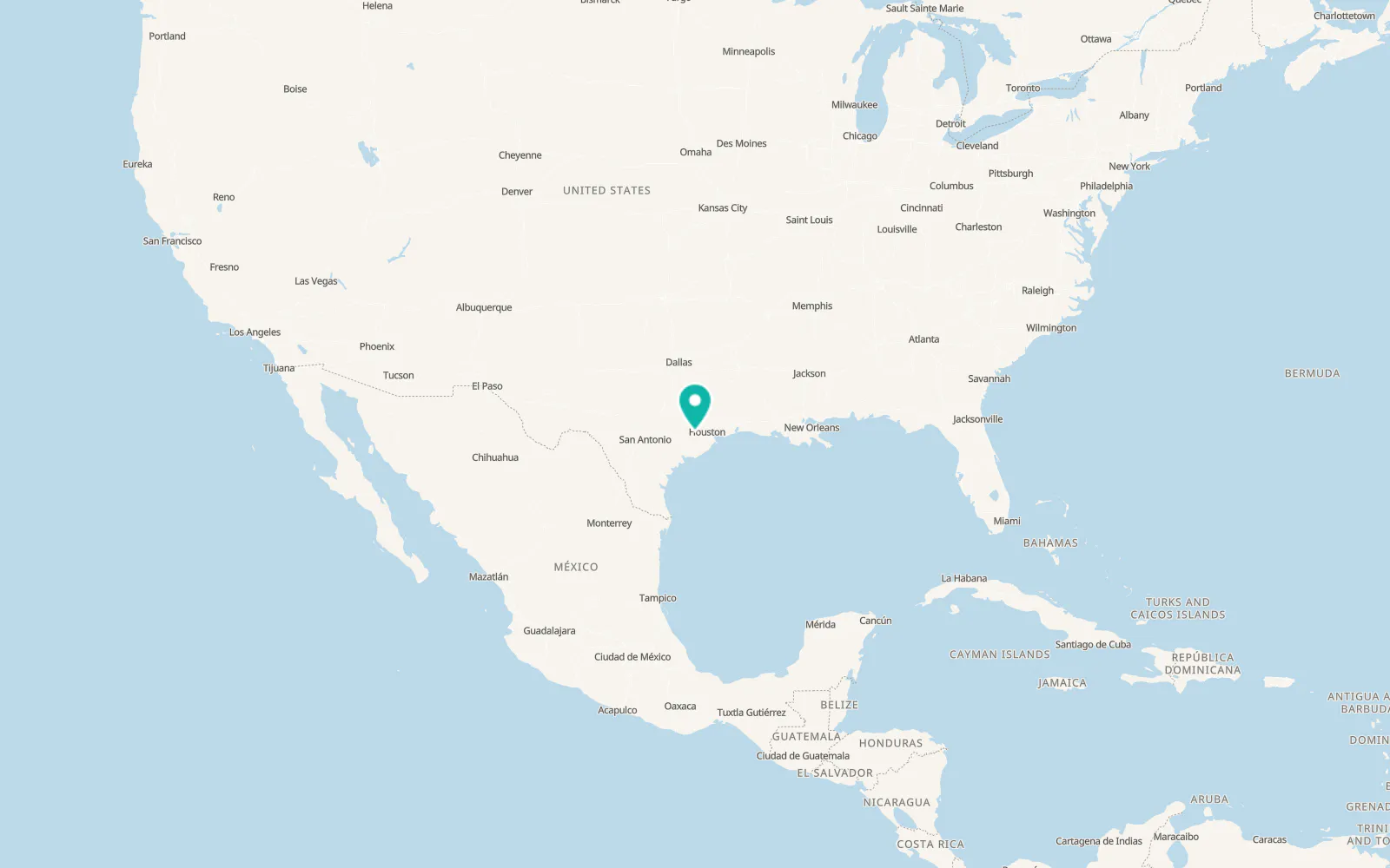 Map of Simonton