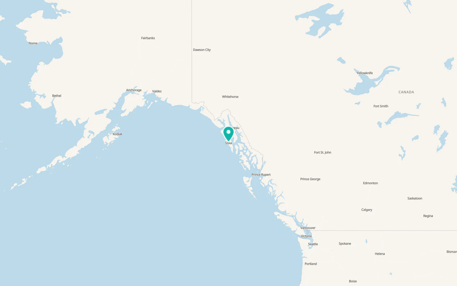 Map of Sitka