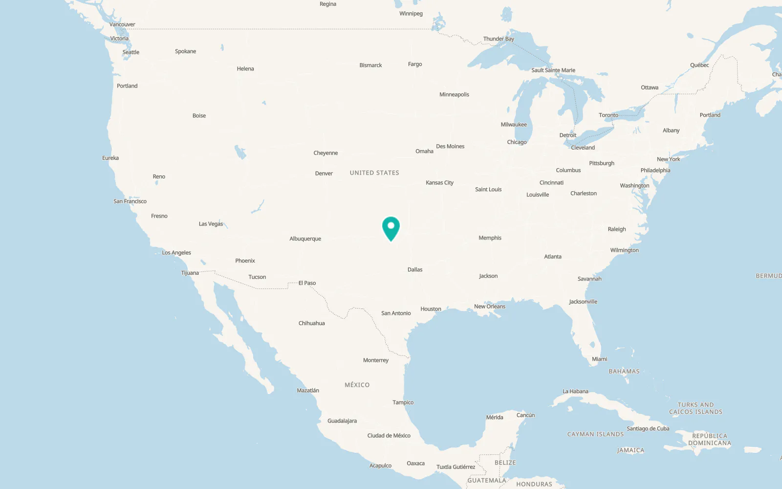 Map of Snyder