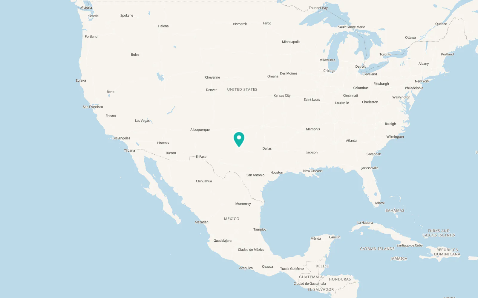 Map of Snyder