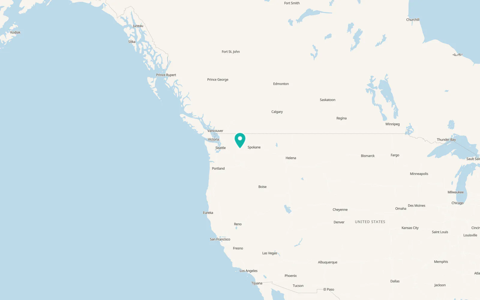 Map of Soap Lake