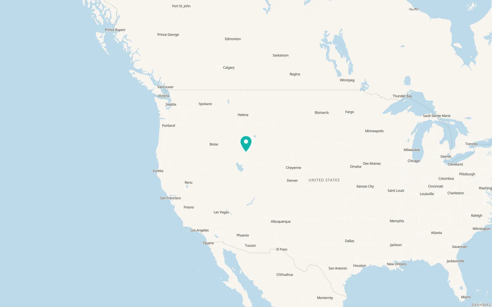Map of Soda Springs