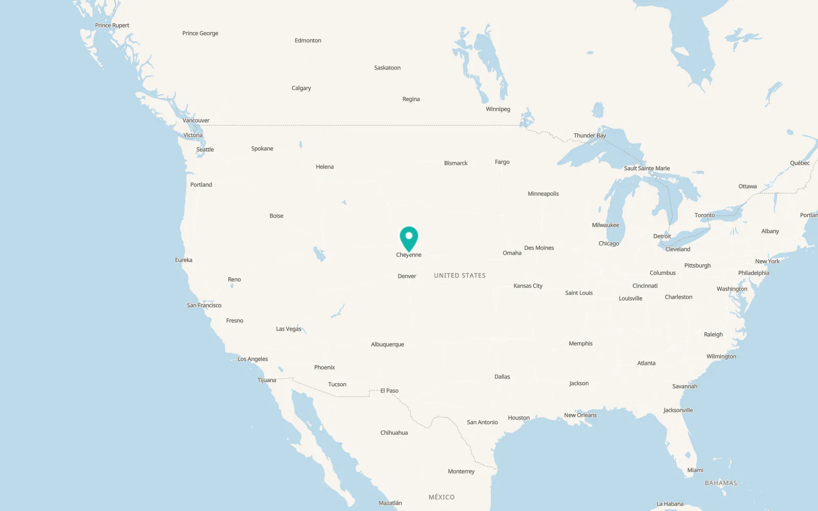 Map of South Greeley