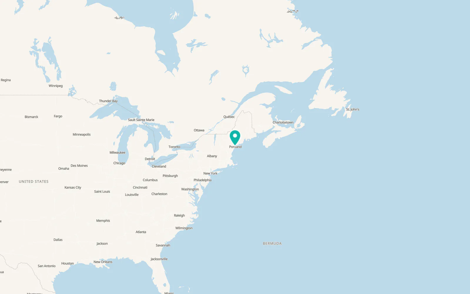 Map of South Portland Gardens