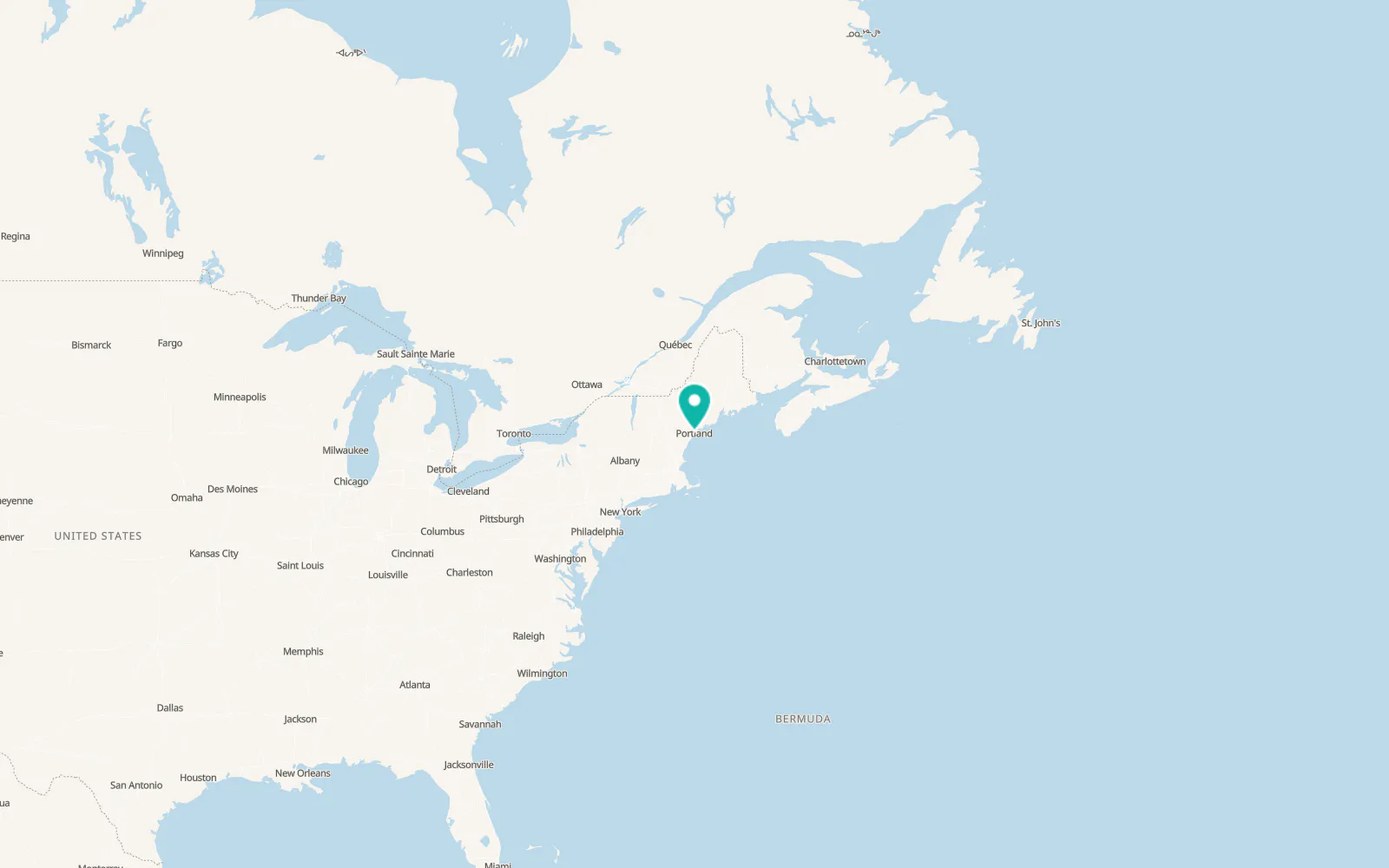 Map of South Portland