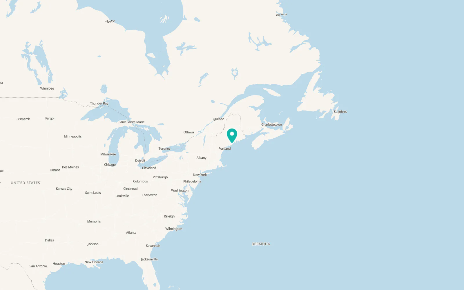 Map of South Thomaston