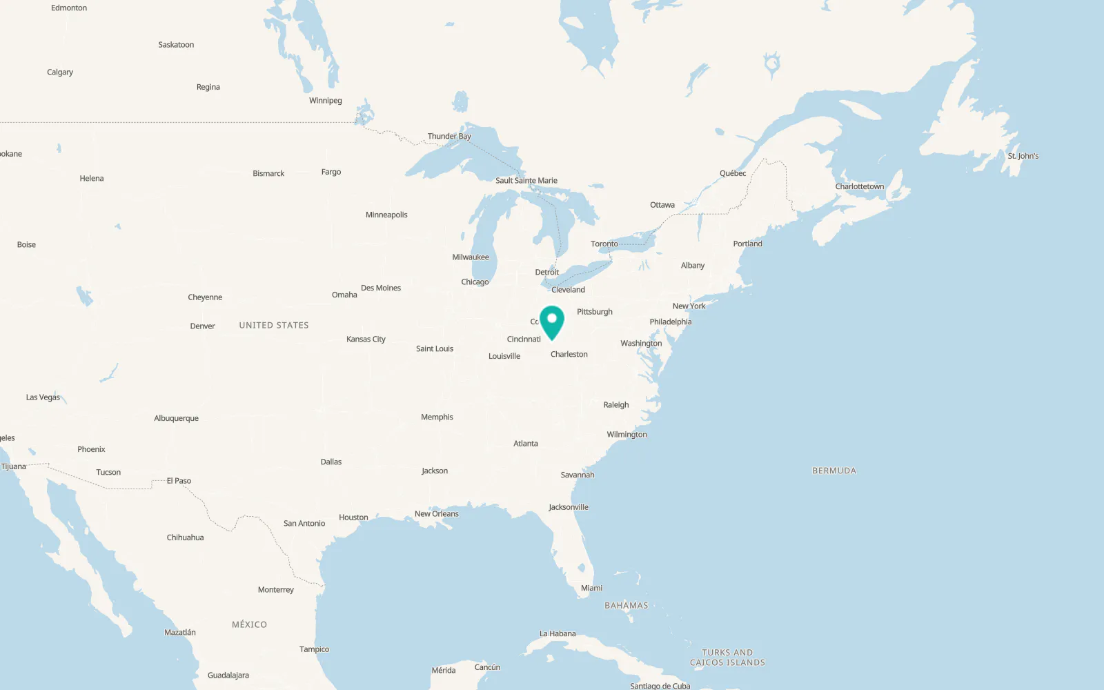 Map of South Webster