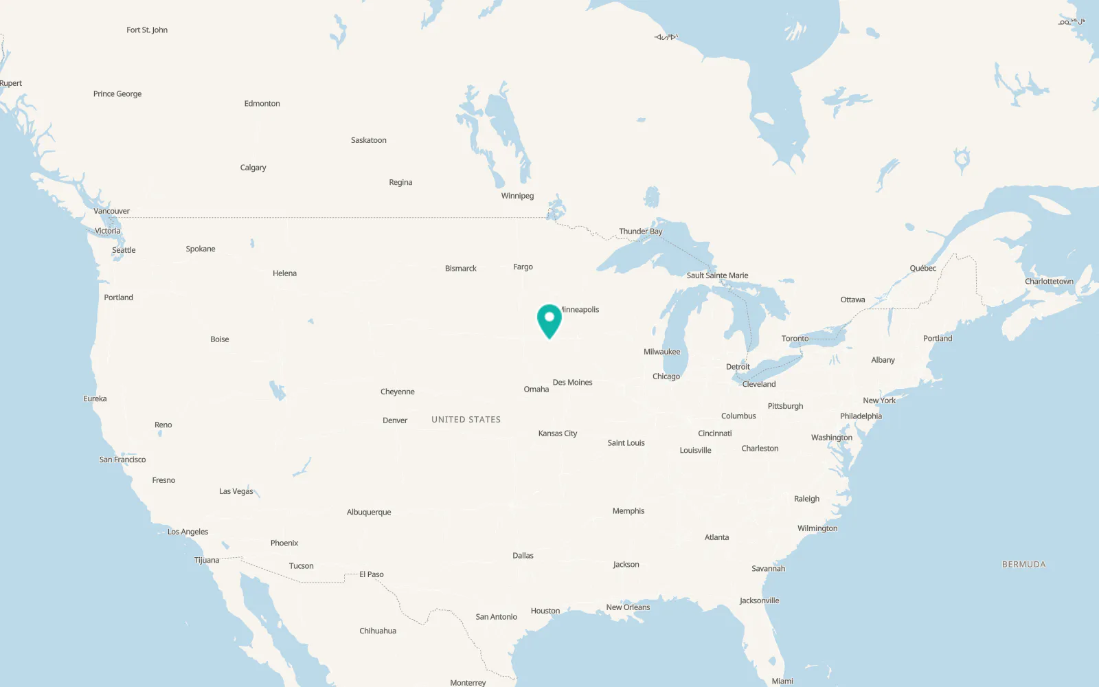 Map of Spirit Lake