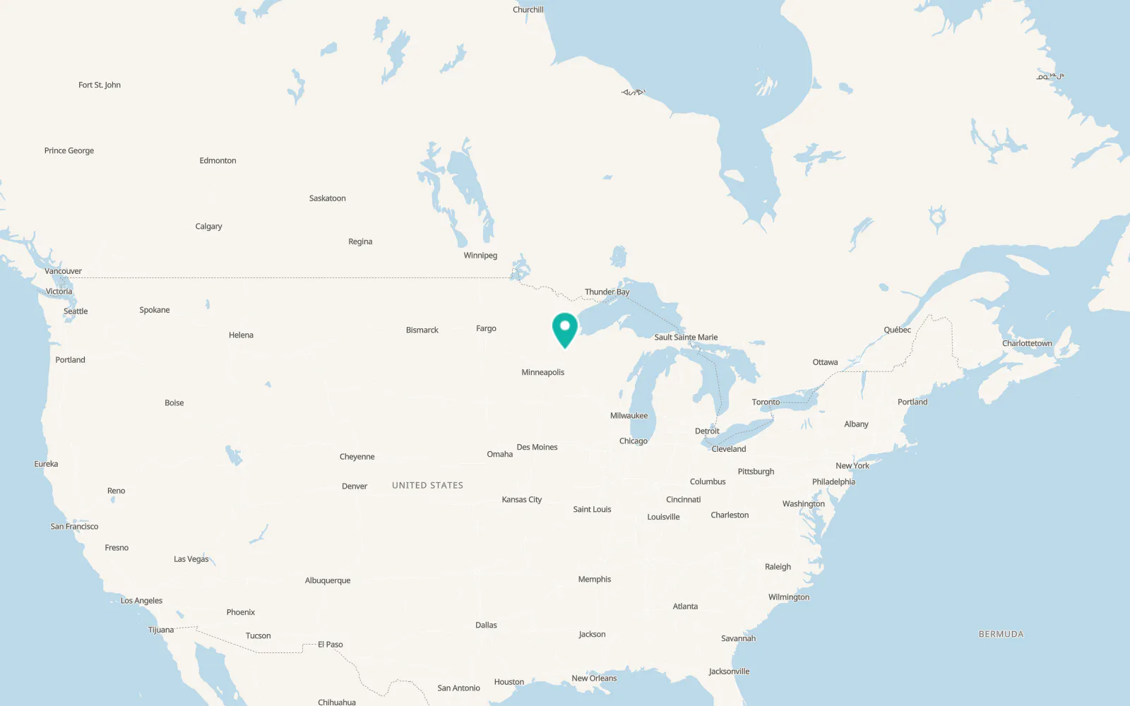 Map of Spooner