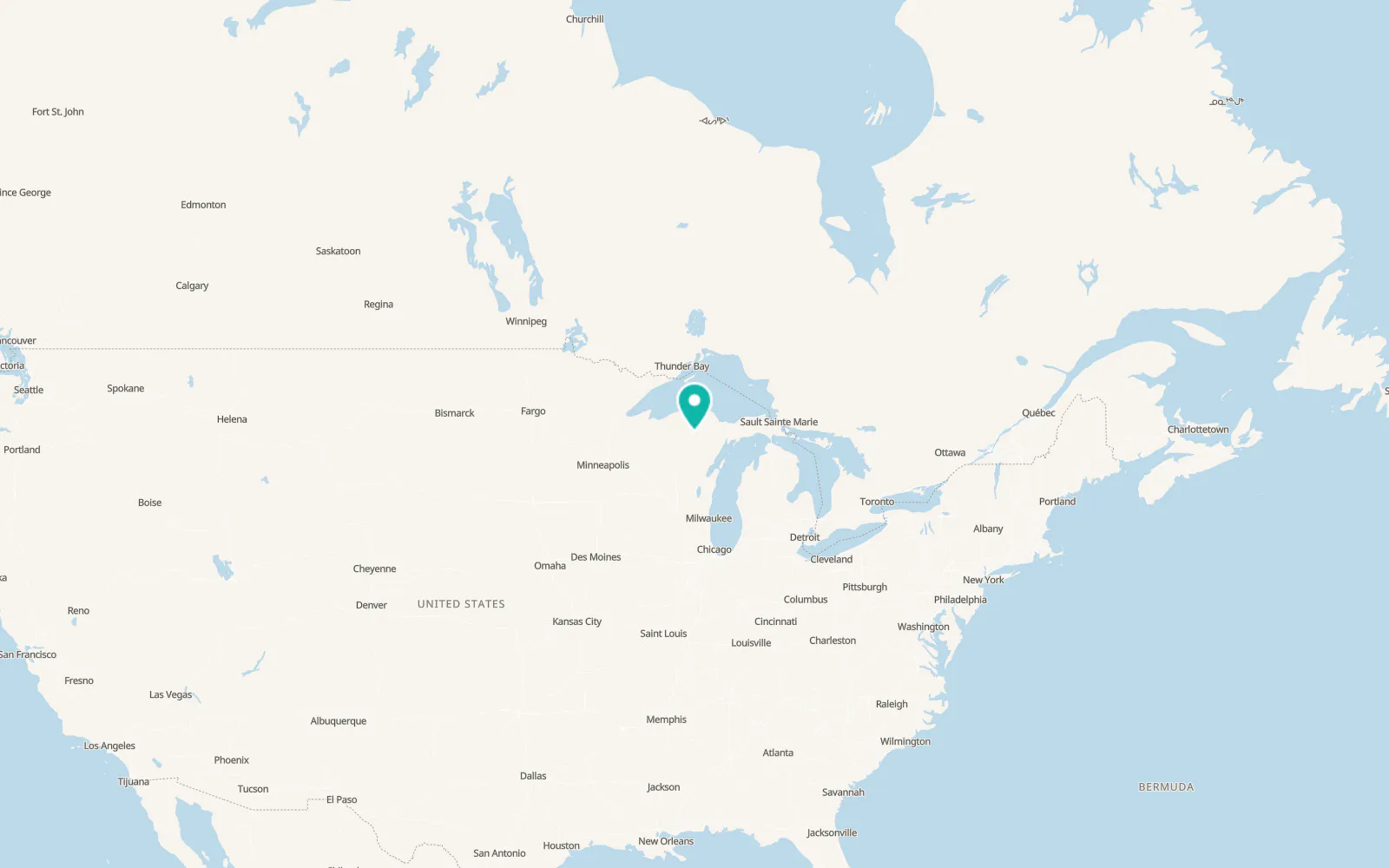 Map of Stambaugh, Iron River
