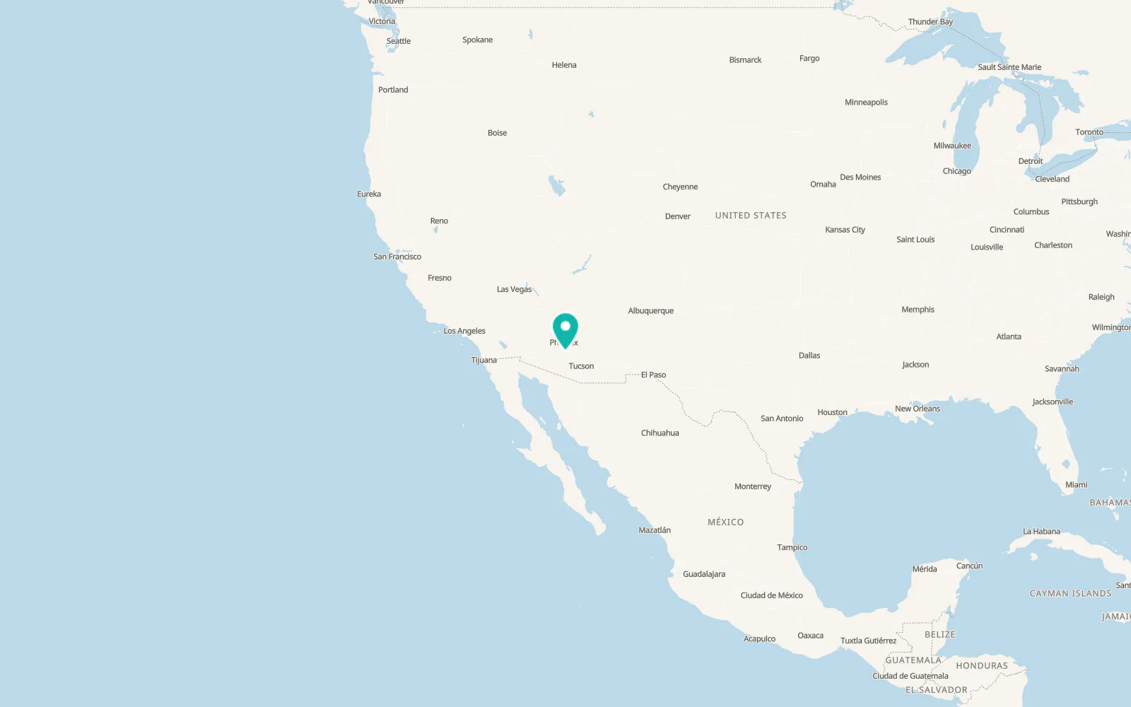 Map of Stanfield