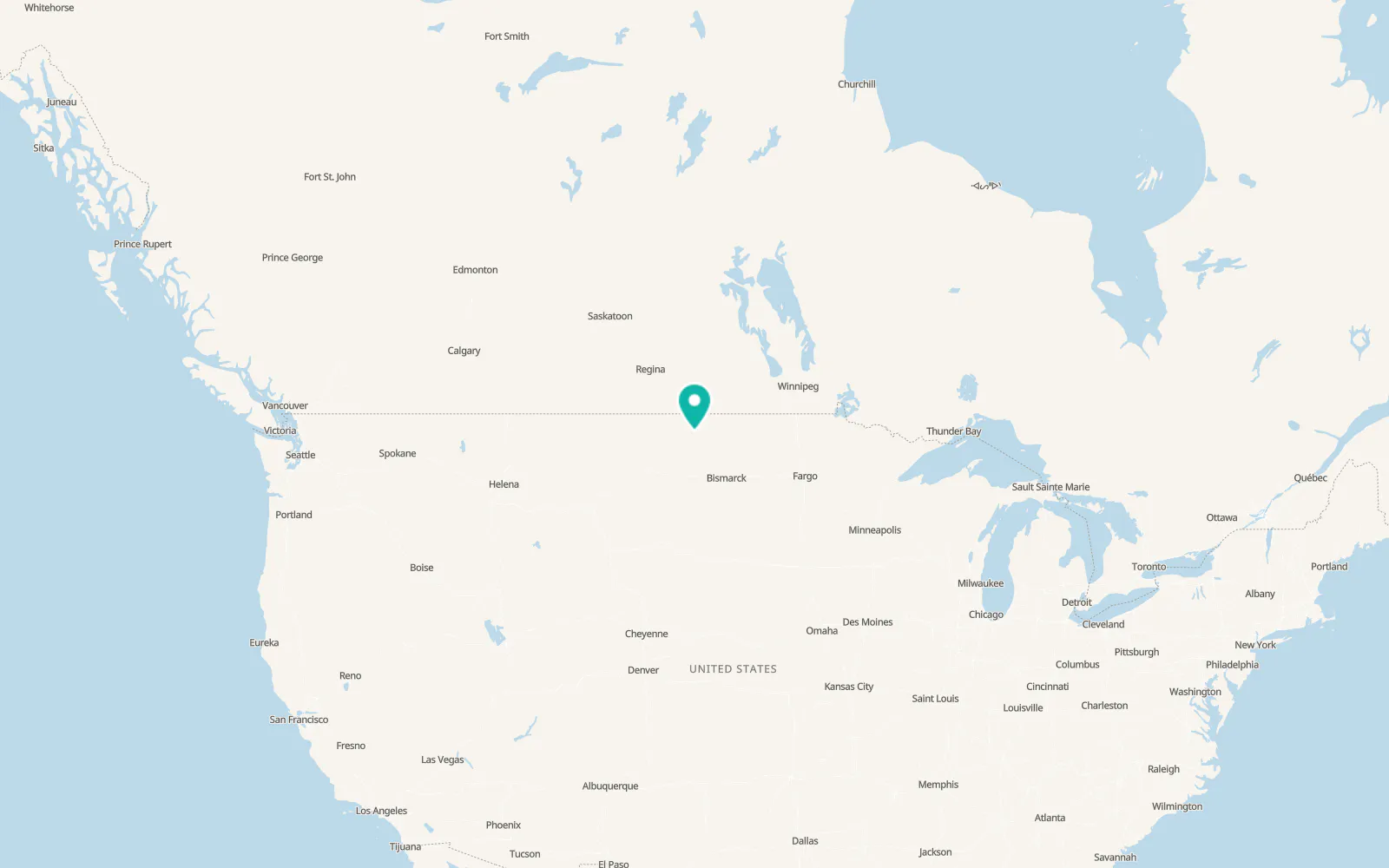 Map of Stanley