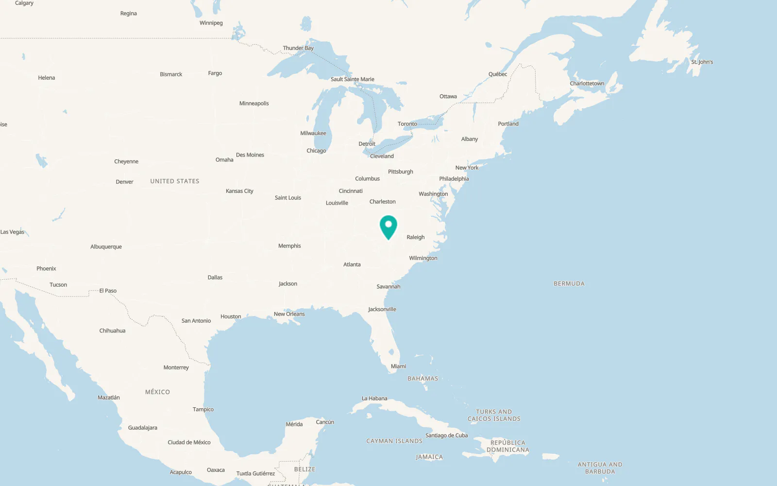 Map of Stanley