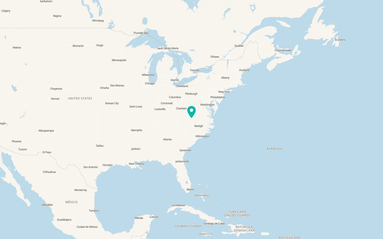 Map of Stanleytown